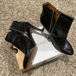 Black booties in great condition. Have been worn but lots of wear left in them.